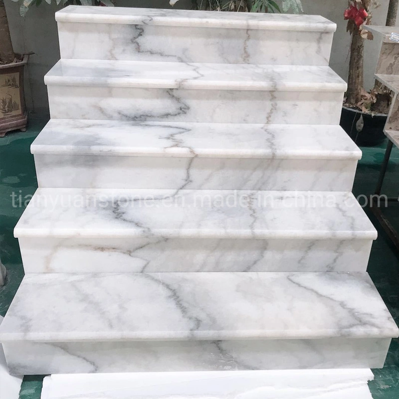 Natural Imported Marble &Granite Step/Stair Treads with Anti-Slip Nosing