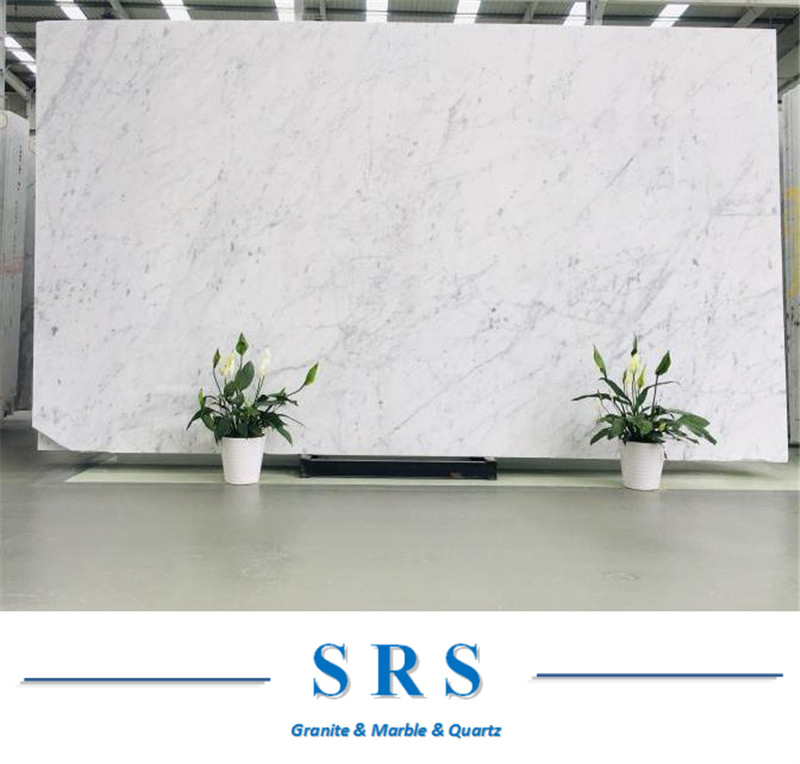Natural Stone Bianco Carrara Volakas Ariston Athens Calacatta White Marble for Interior Flooring/Wall/Background/Countertop/Stair