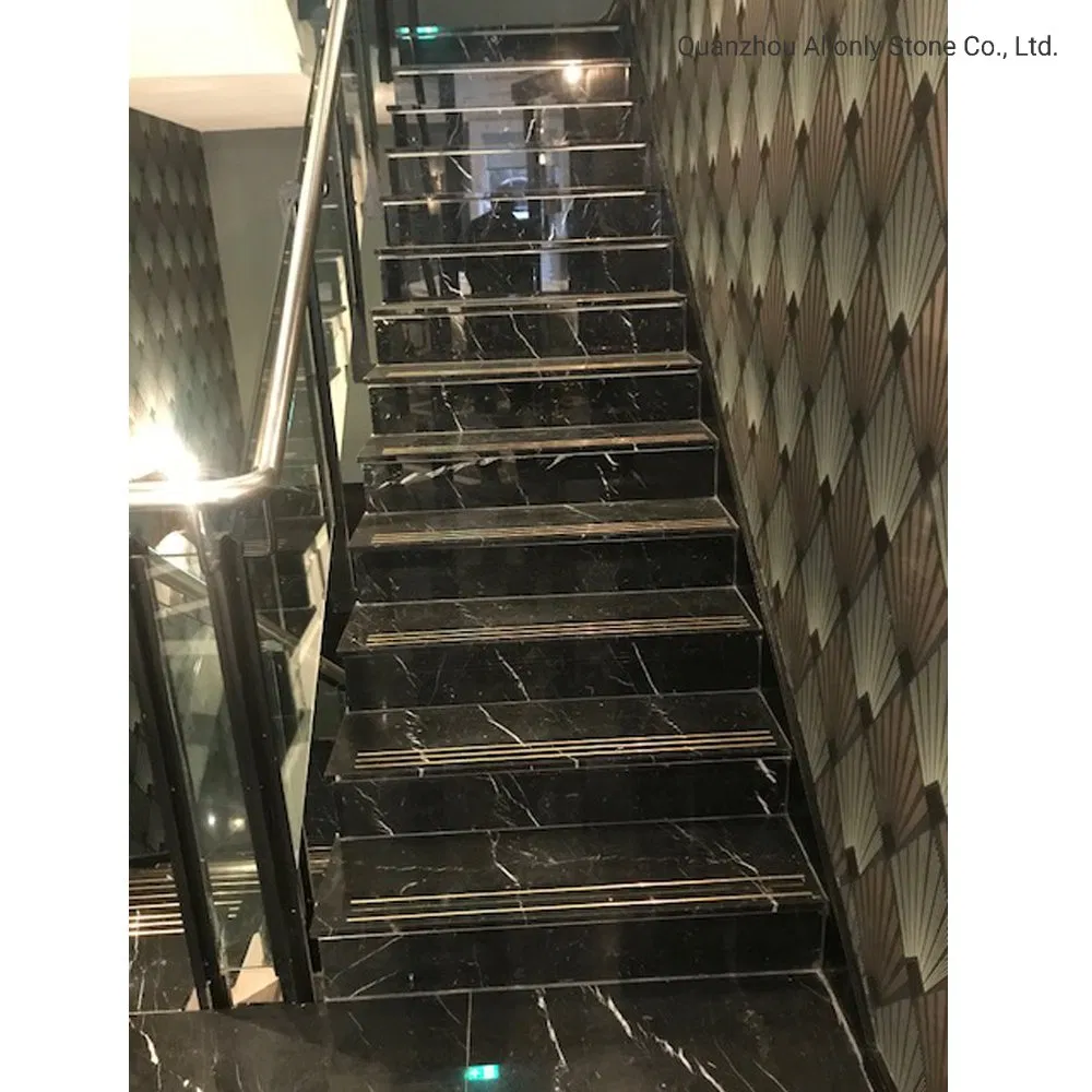 Modern Non Slip Granite Marble Stairs Tread Tiles Design