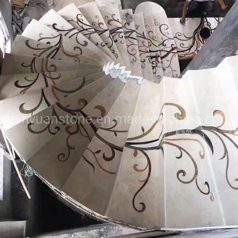 Elegant Natural Marble Stone Stairs/Steps/Step&Riser/Treads for Ineterior &amp; Exterior