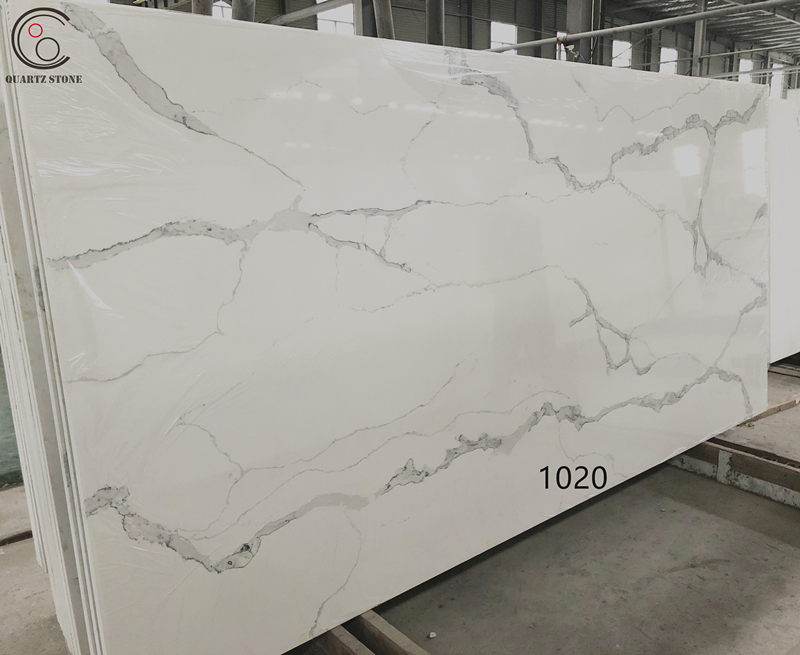 Calacatta Carrara and Marble-Like Veined Quartz Slabs