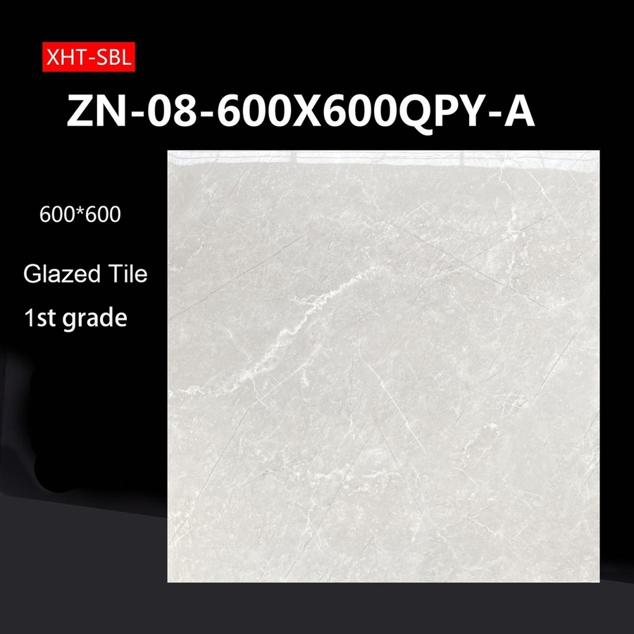 Guangdong Hot Selling High Quality 600X600 800X800 White Marble Bright Ceramic Floor Tiles