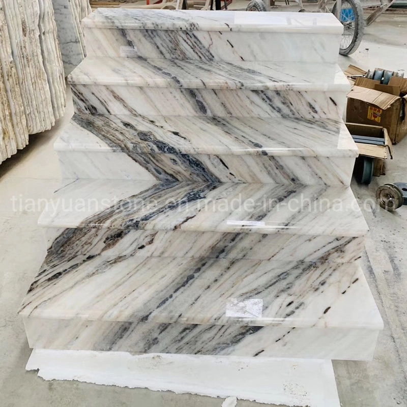 Natural Imported Marble &Granite Step/Stair Treads with Anti-Slip Nosing