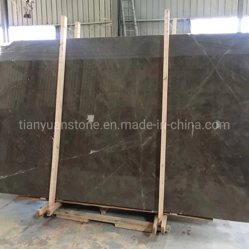 Natural Stone Acquarella Elegant Brown Bookmatch Slabs New Brown Marble