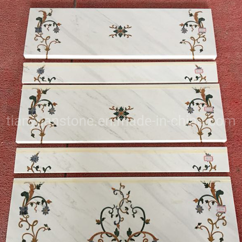 Elegant Natural Marble Stone Stairs/Steps/Step&Riser/Treads for Ineterior &amp; Exterior