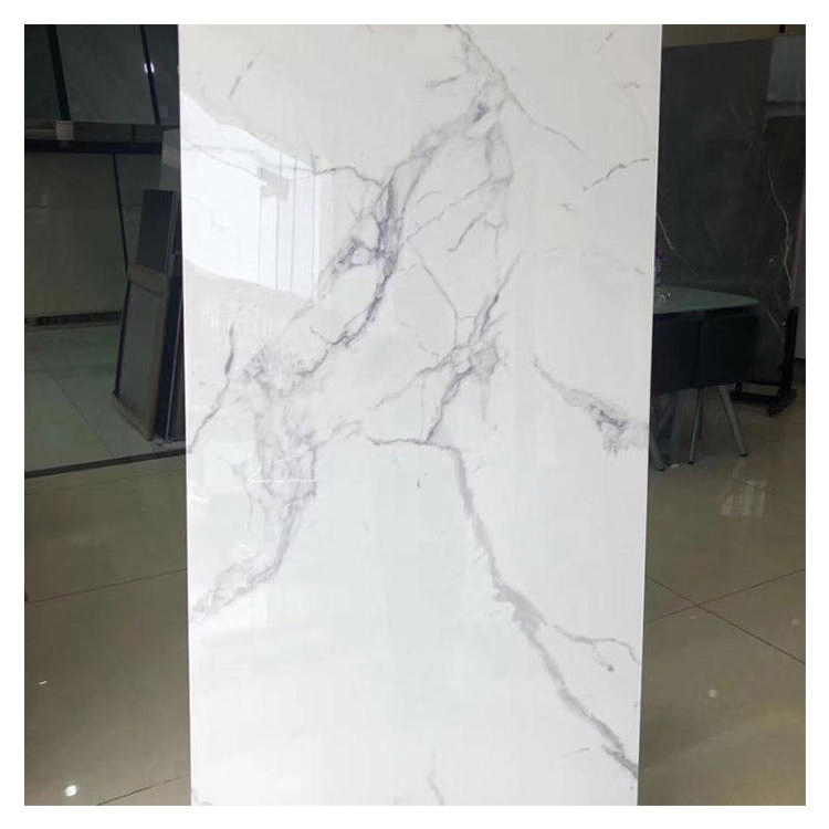 China Glossy White Glazed Marble Price 600X600mm Porcelain Polished Ceramic Floor Tiles
