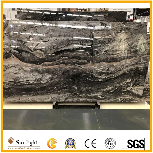 Italian Natural Bookmatch Grigio Orobico Venice Fantasy Brown Marble for Tile/Background