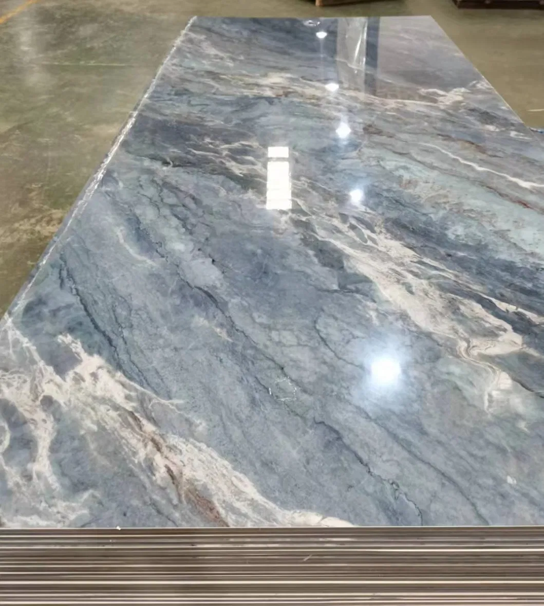 Interior Wall Panel PVC Marble Carbon Crystal