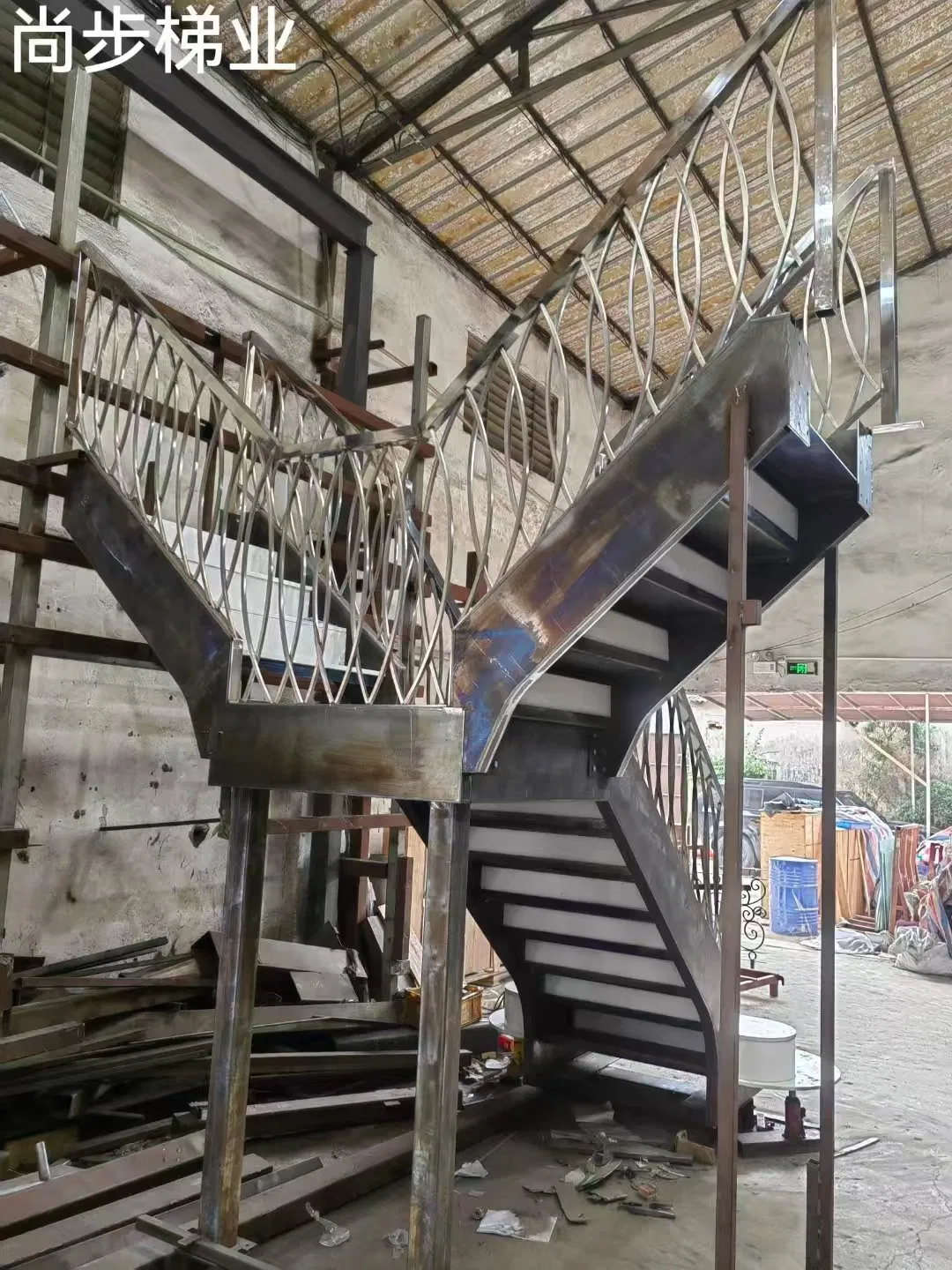 Modern Design White Marble Stairs and Steps High Polished Natural Stone Treads for Villa Use