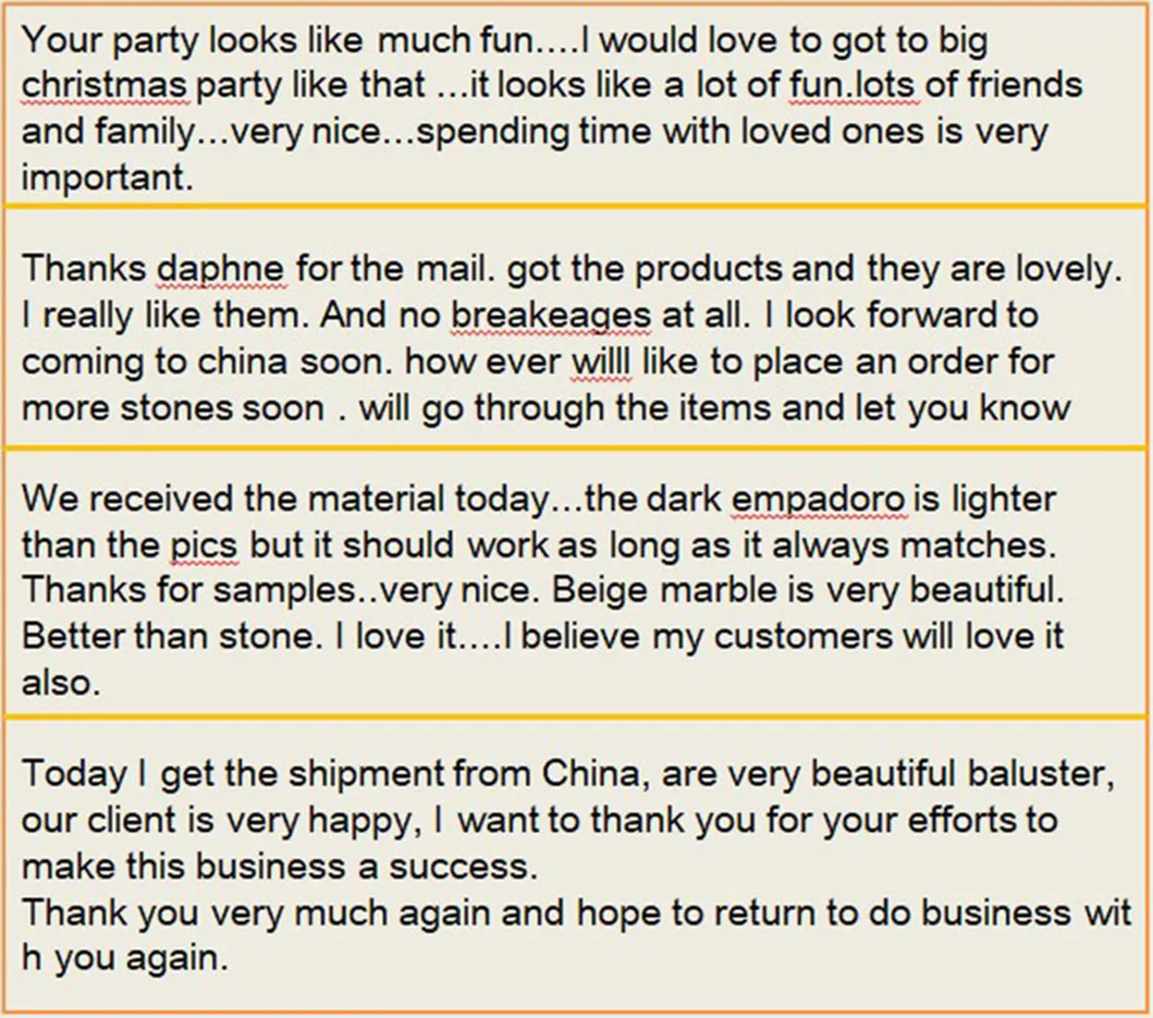 Customer Testimonial Area