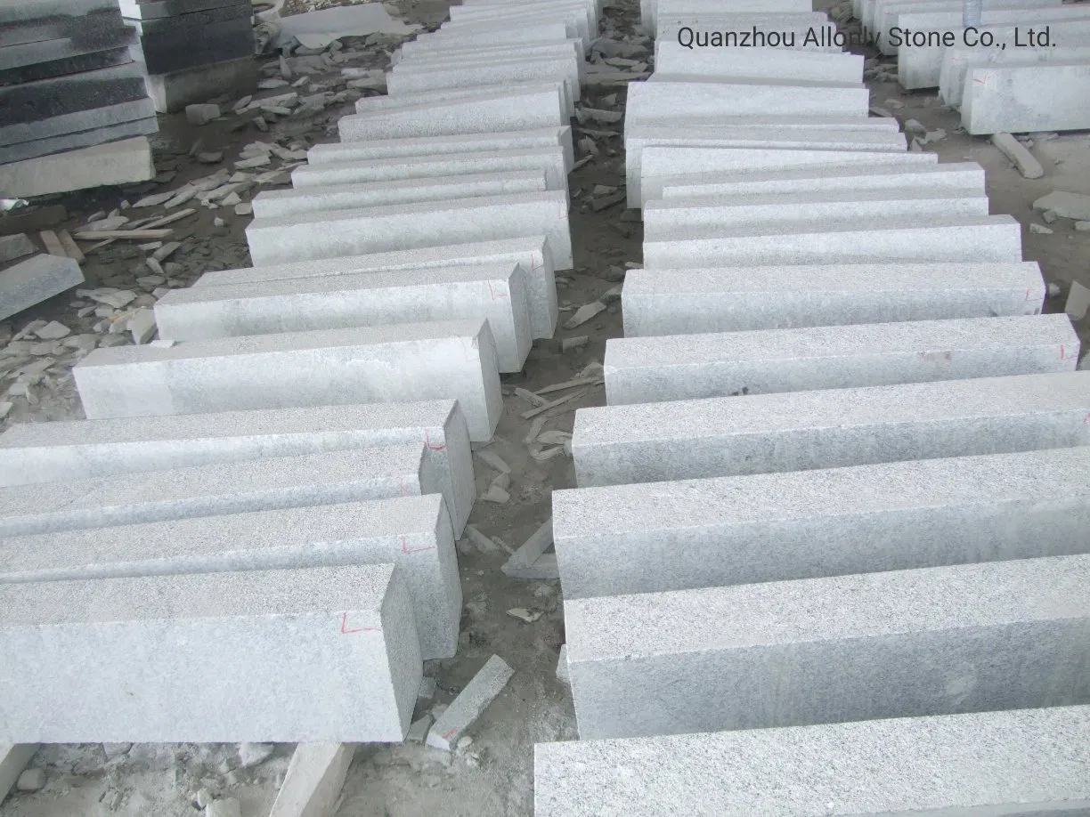 China Cheap Grey Granite Step Tread Design for Stone Floor Tile