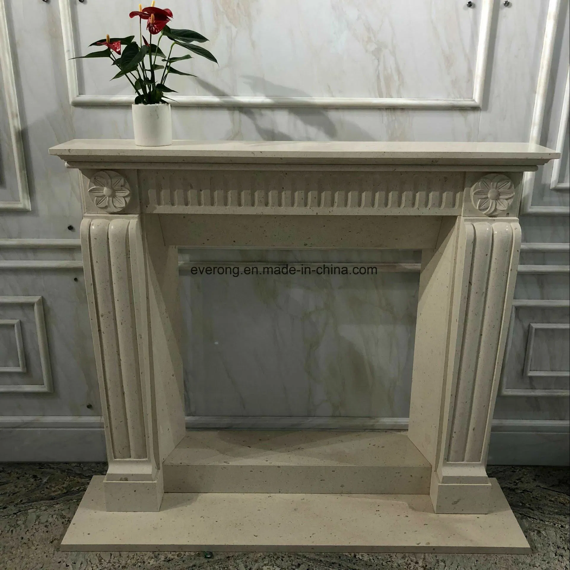 Marble Carving Stone Sculpture Fireplace Surround Fireplace Mantel
