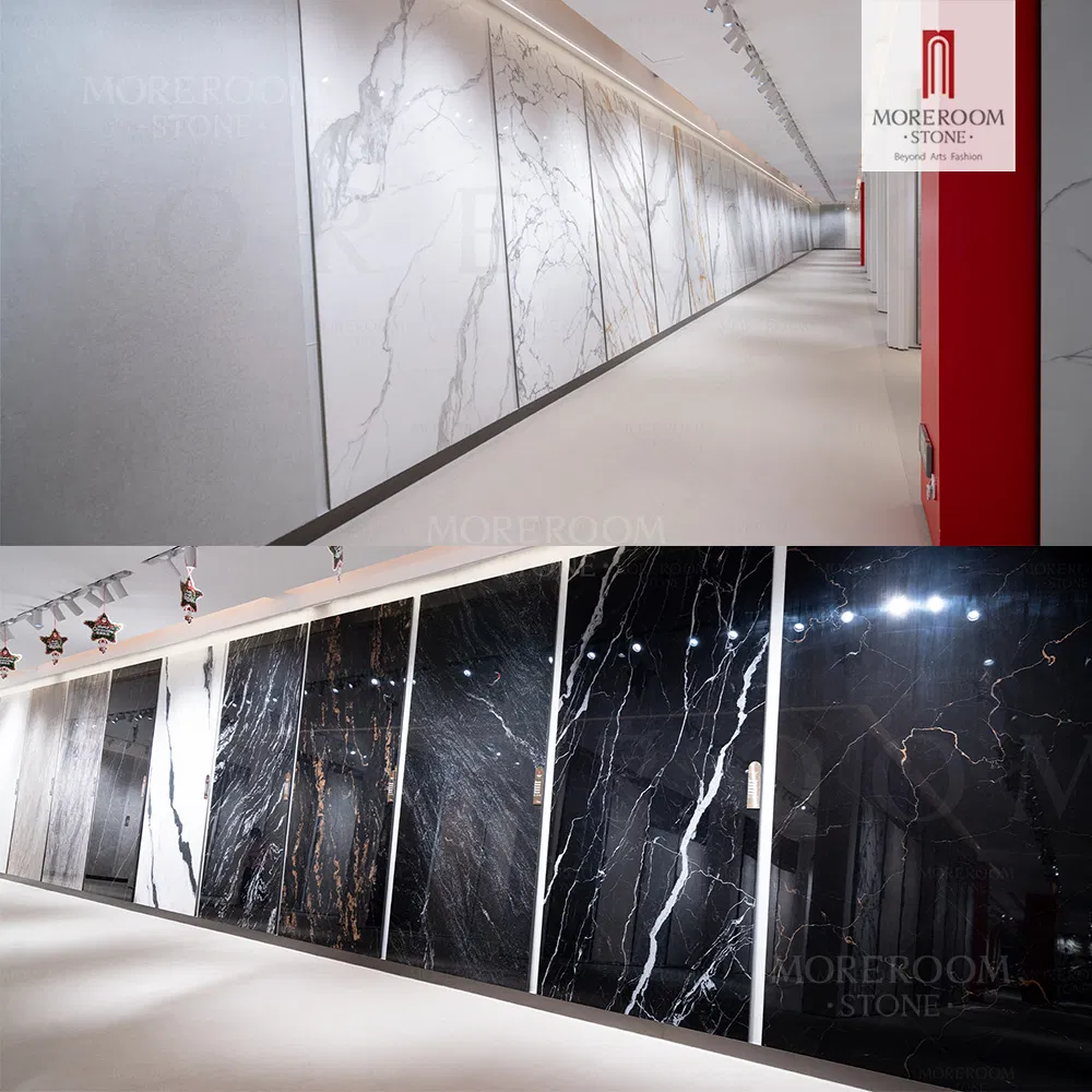 3200X1600 2800X1200 1200X1200 3-20mm China Carrara Calacatta Tile Artificial Stone Slab Natural Material Super White Marble