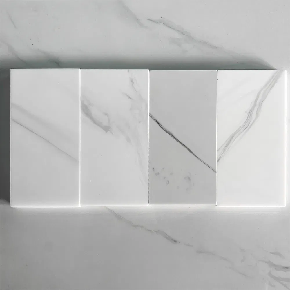 Premium White Engineered Stone Slab with Stylish Veining Patterns