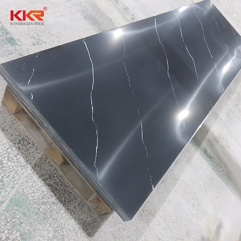 Veined Marble Color Artificial Stone Solid Surface Slabs for Wall Panel Tub Surrounds