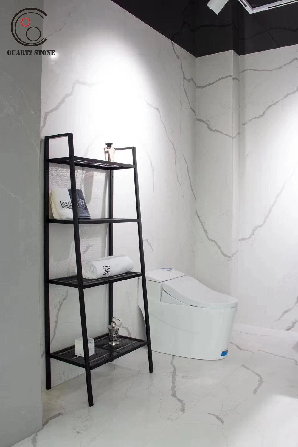 Calacatta and Marble-Like Veined Quartz Slab