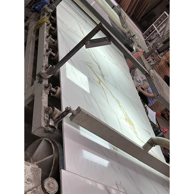 Polished/Honed Engineered/Artificial Stone Slabs Bianco Carrara/Calacatta Gold Veins/Synthetic White Marble for Wall Tiles/Flooring/Background/Vanity Top