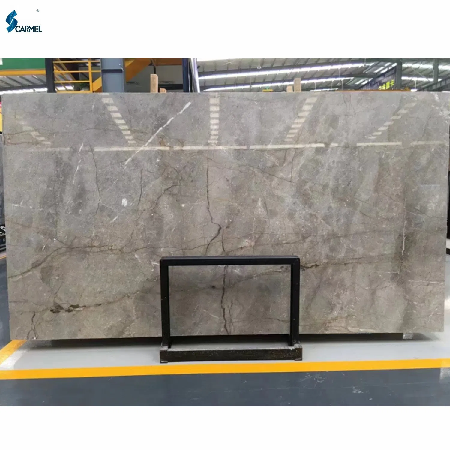 Polished Open Bookmatch Turkey Grey Marble with Brown Veins Silver Roots Marble Slabs and Tiles for Wall and Flooring