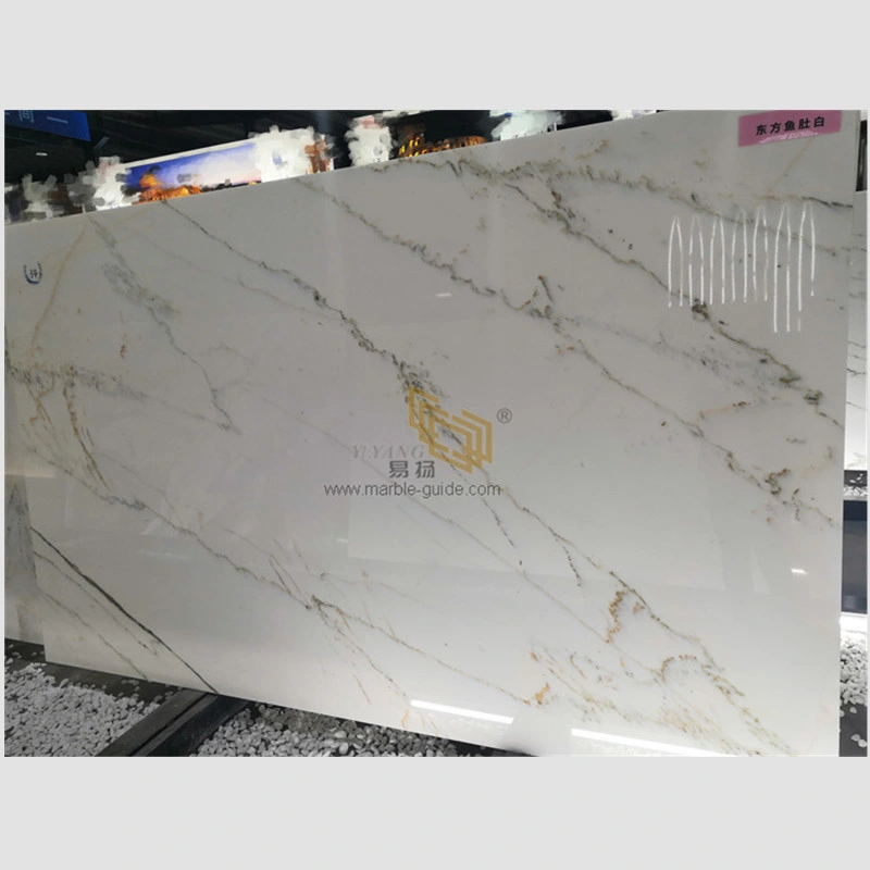 Natural Chinese Calacatta/Carrara Gold/White Marble Slabs for Kitchen/Bathroom/Countertop Floor/Wall Tiles