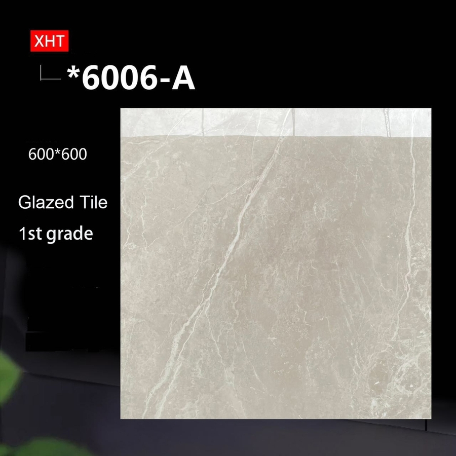 Guangdong Hot Selling High Quality 600X600 800X800 White Marble Bright Ceramic Floor Tiles