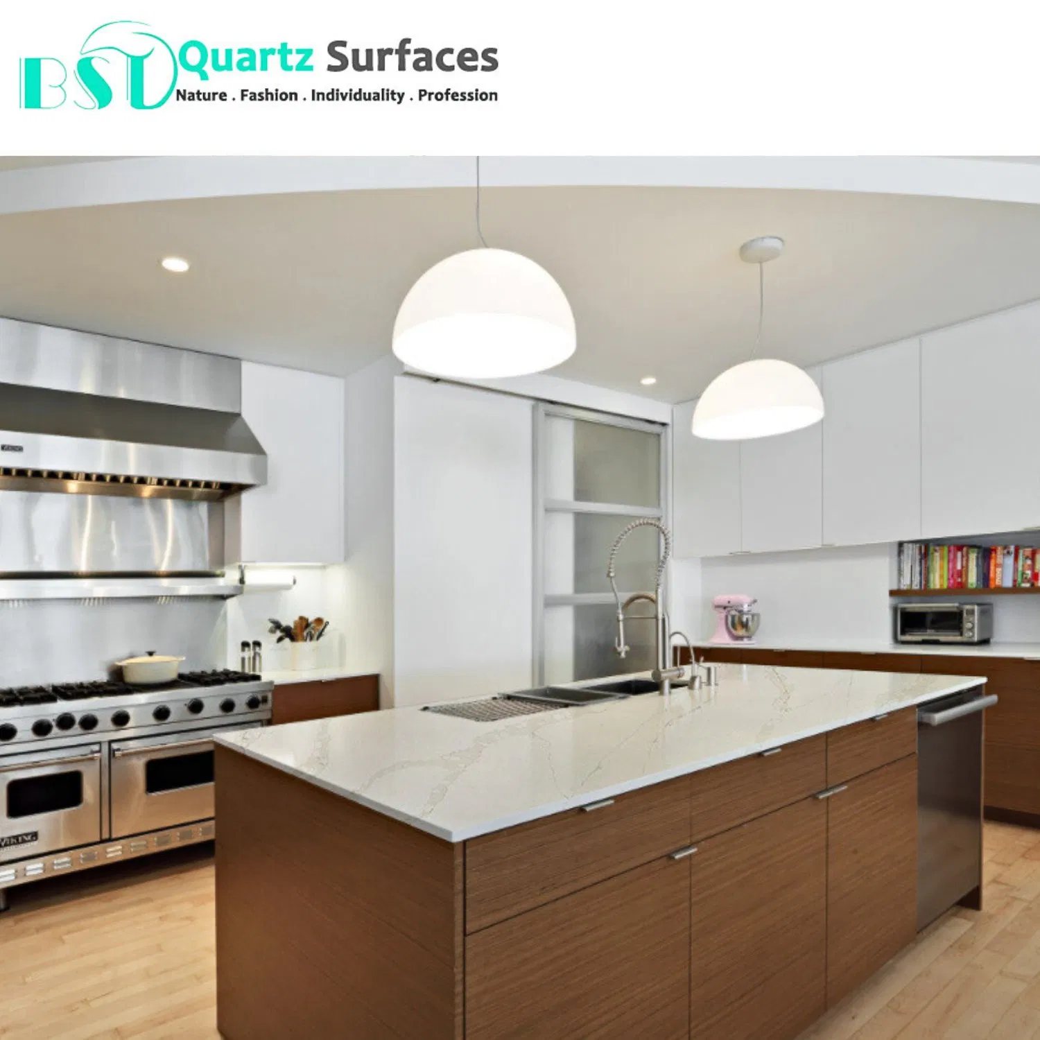 New Product Veined Quartz Stone Slab From Guangdong