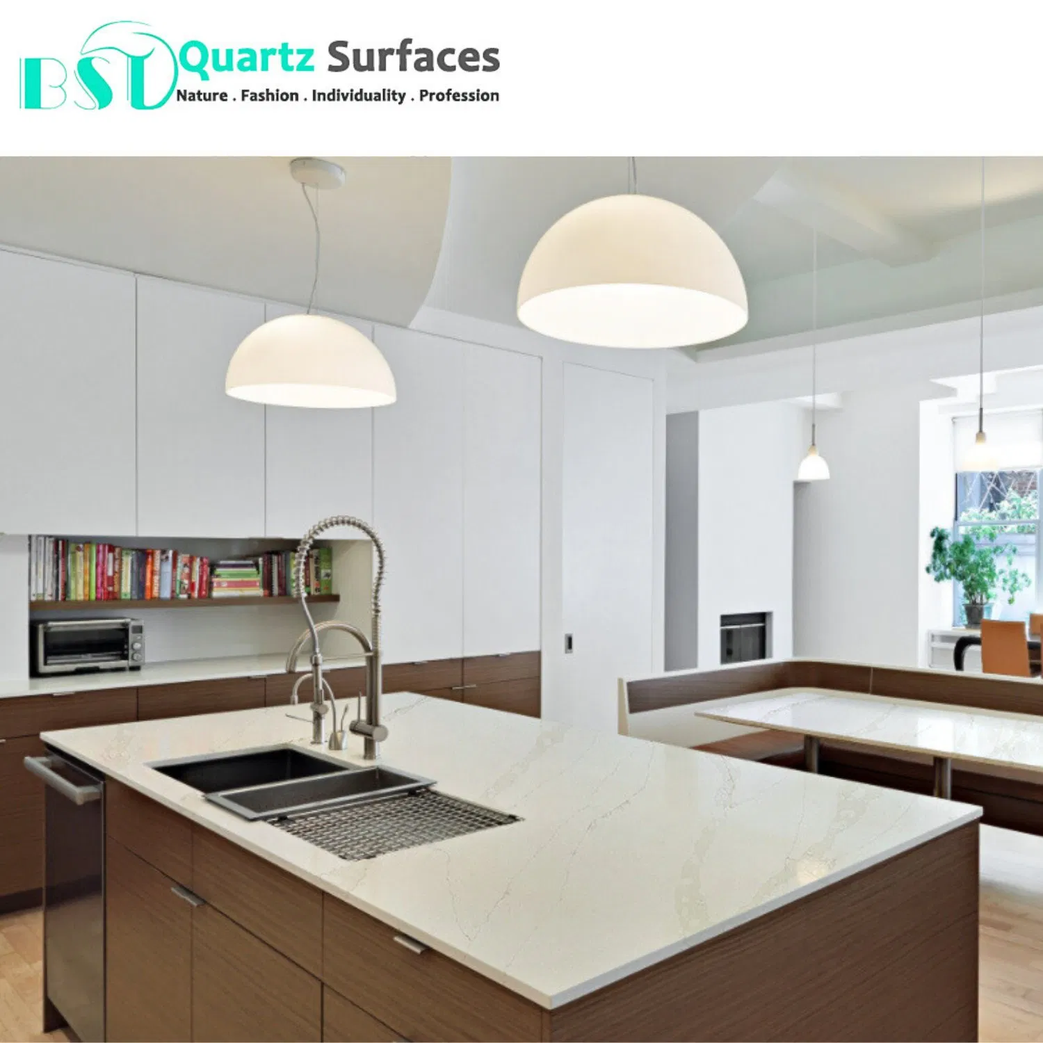 New Product Veined Quartz Stone Slab From Guangdong