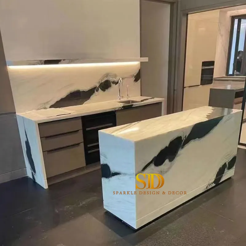 Panda White Marble Countertop 3