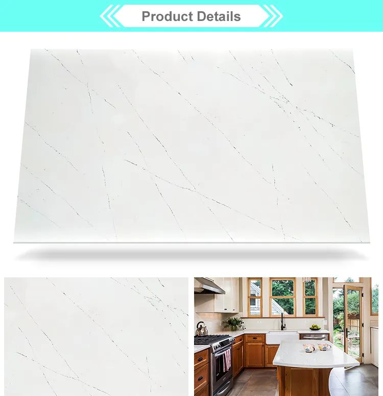 Grey Veined Engineered Quartz Slabs