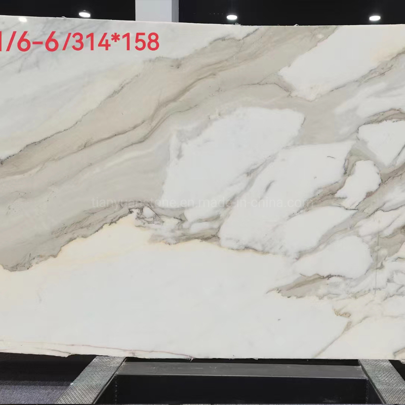 Calacatta Gold Borghini Paonazzo Italy Calcutta Carrara White Marble with Yellow/Gold/Orange Oro Veins