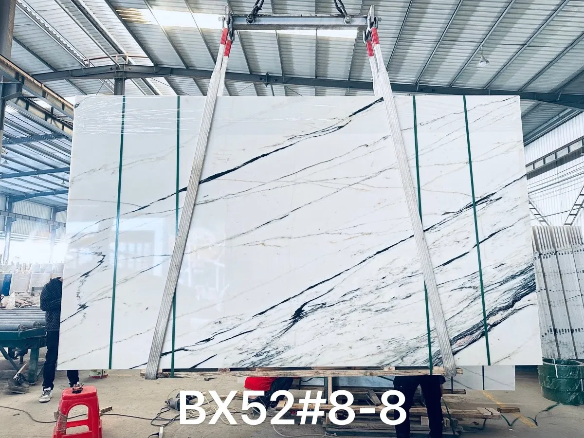 Polished Bianco Carrara/Statuario/Oriental/Thassos/Arabescato/Calacatta/Crystal/Panda White Marble for Bathroom/ Kitchen/Stair Decoration Marble