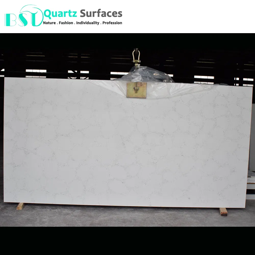 Circlur Carrara Veins Artificial Marble Quartz Stone Slabs for Countertops