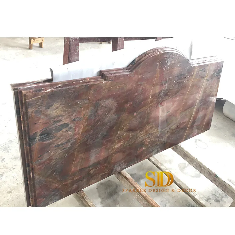 Venice Red Marble Countertop View 2