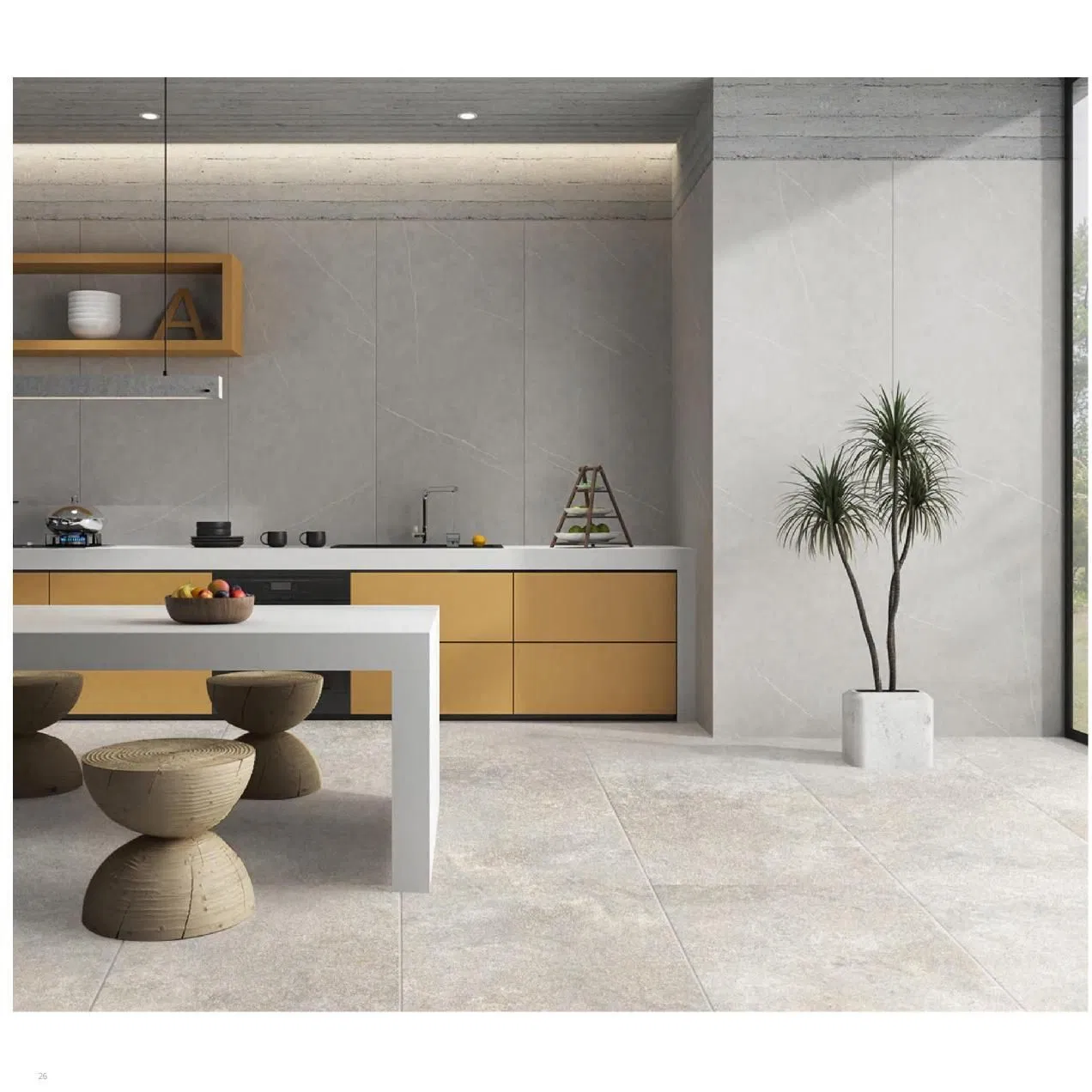 Stock Matte Porcelain Interior Rustic Subway Tile Backsplash for Project