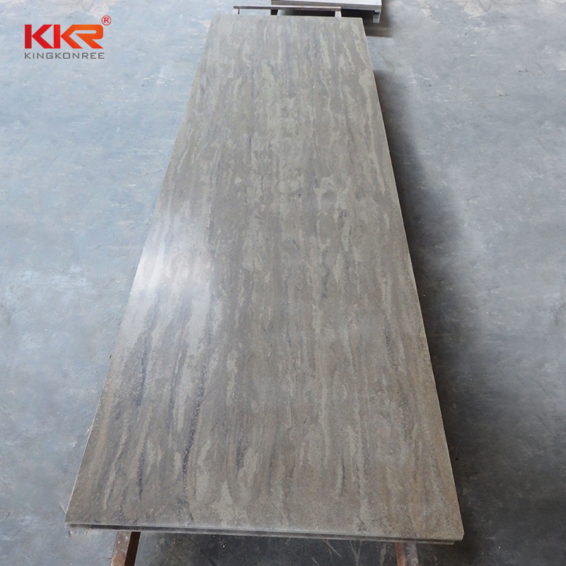 Veined Marble Color Artificial Stone Solid Surface Slabs for Wall Panel Tub Surrounds