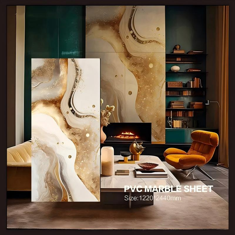 UV Board WPC Plastic PVC Marble Sheet Wall Panel