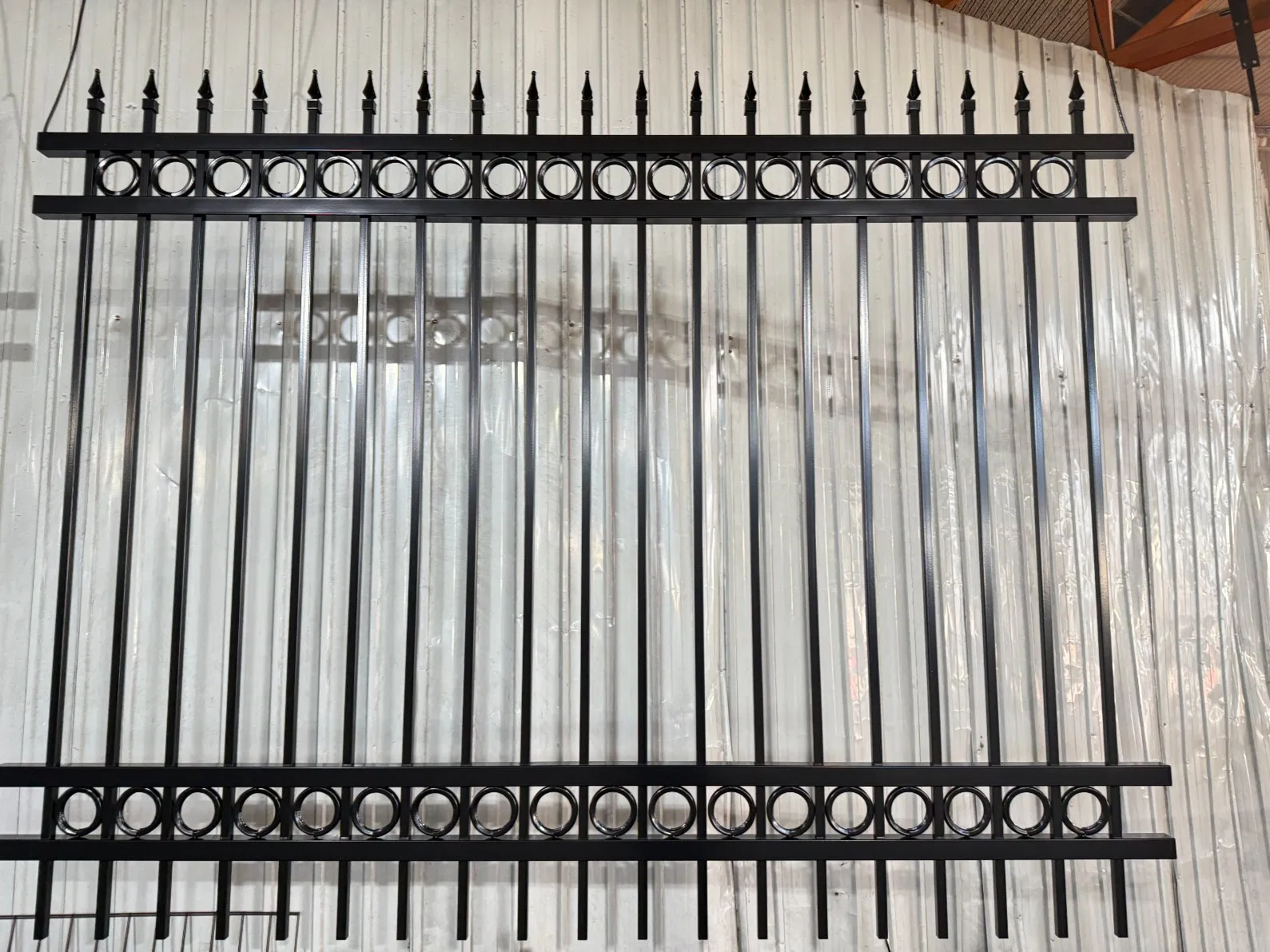 6FT * 8FT Black Garden Fence/Steel Fence/Security Fence/Gates/Wire Fence/Fencing Security Fencing/Picket/Fence Panel/Galvanized Steel Fence