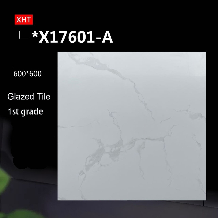 Guangdong Hot Selling High Quality 600X600 800X800 White Marble Bright Ceramic Floor Tiles