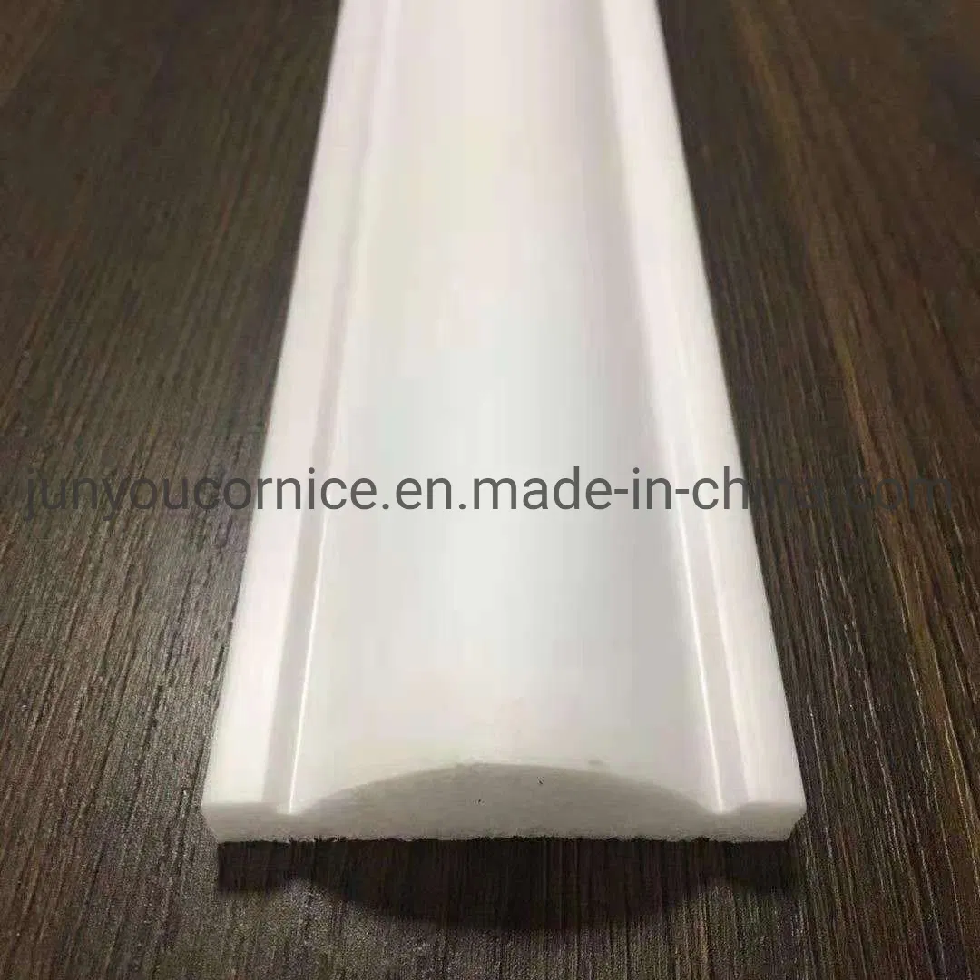 Wooden Marble White Color Polystyrene Baseboard for Floor Decoration Floor Skirting