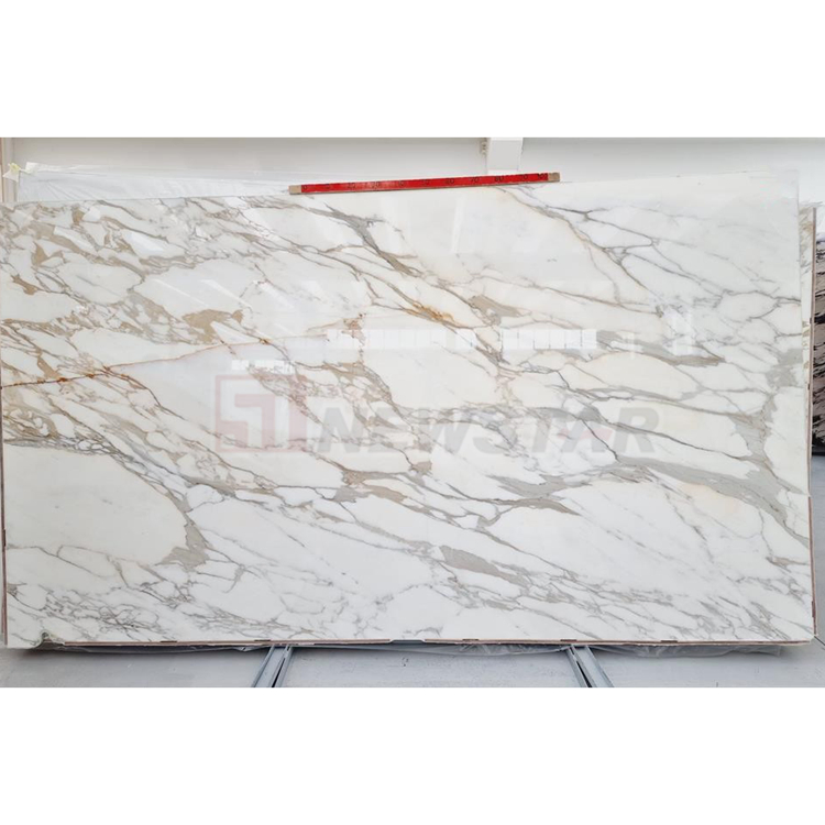 Newstar Calacatta Gold Veined Porcelain Slab for Wall and Floor Applications