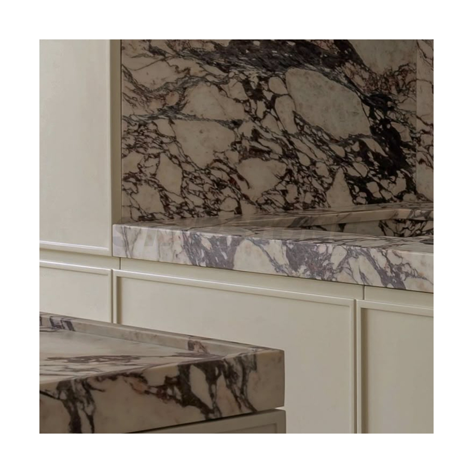 Starstone Natural Stone Top Quality Marble Kitchen Countertop Sink Backsplash for Home Decoration