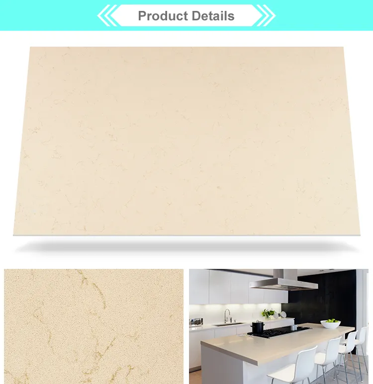 White Engineered Stone Slab