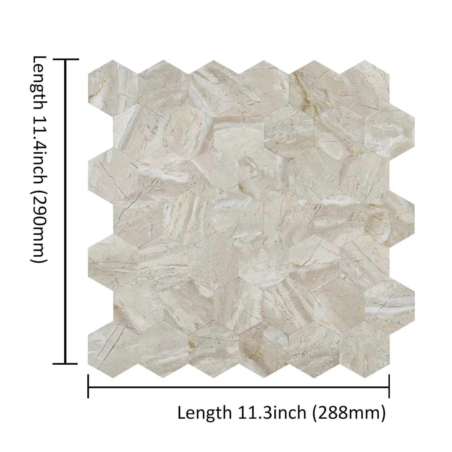 Peel and Stick Backsplash 1and Stick Wall Tile for Kitchen Backsplash, Bathroom, Fireplace, Stick on Subway Tile, Glossy White Kitchen Backsplash Kitchen