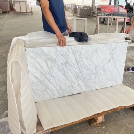 New Calacatta/Carrara White Stone Marble for Construction/Flooring/Wall/Kitchen/Bathroom