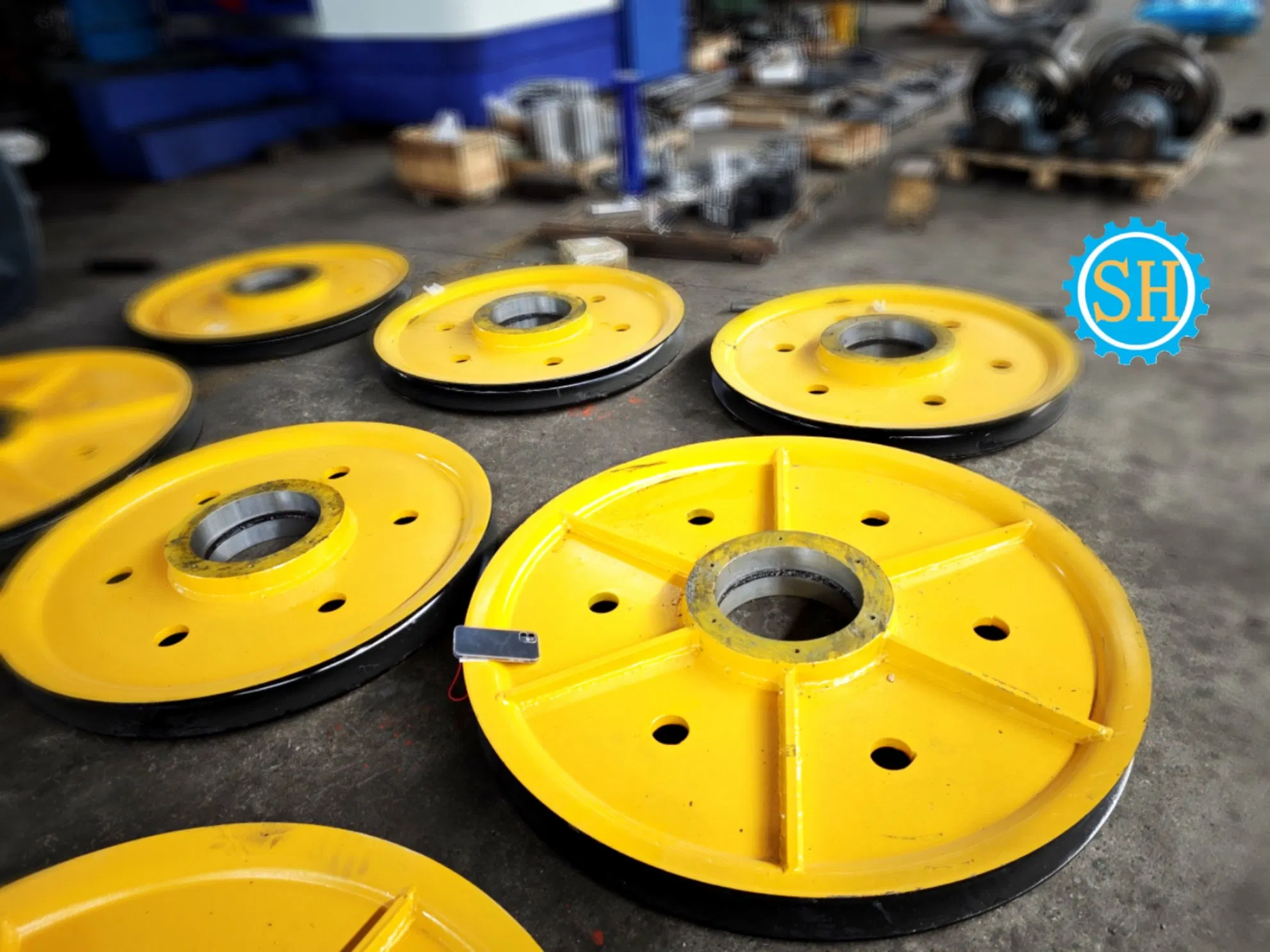 Custom Casting Steel Pulley Rope Wheel Hub CNC Machining Part Milling Turning