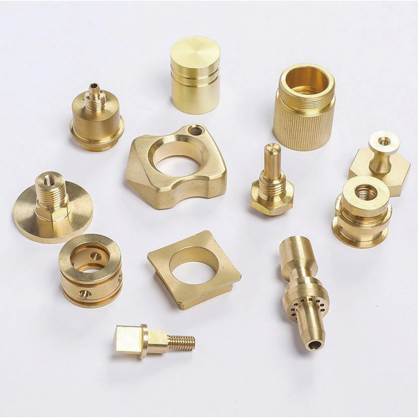 Custom Machined Brass Parts Plumbing Hardware Heavy Duty Brass Turned Parts Corrosion Resistance Car Applications CNC Components