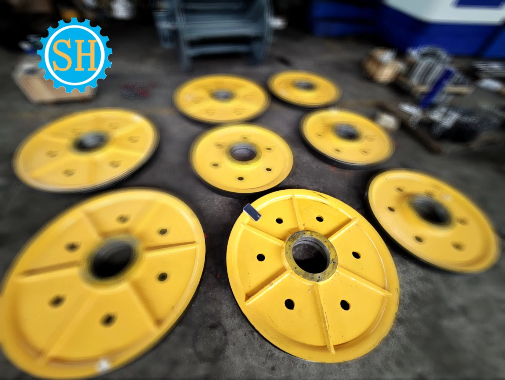 Custom Casting Steel Pulley Rope Wheel Hub CNC Machining Part Milling Turning