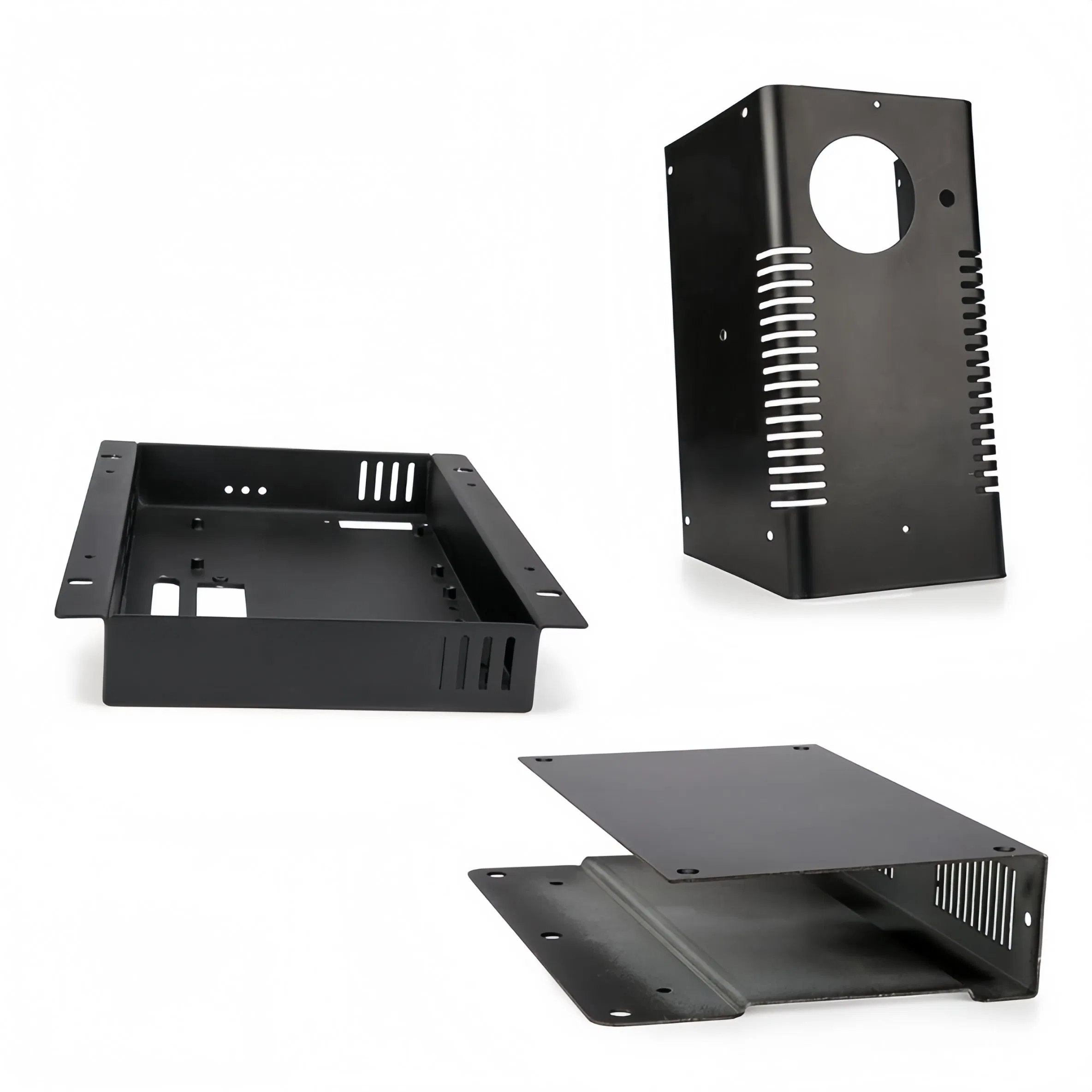 Pièces en tôle galvanisée sur mesure, prototype revêtu en poudre, découpe laser CNC, pliage, soudage, fabrication de précision OEM