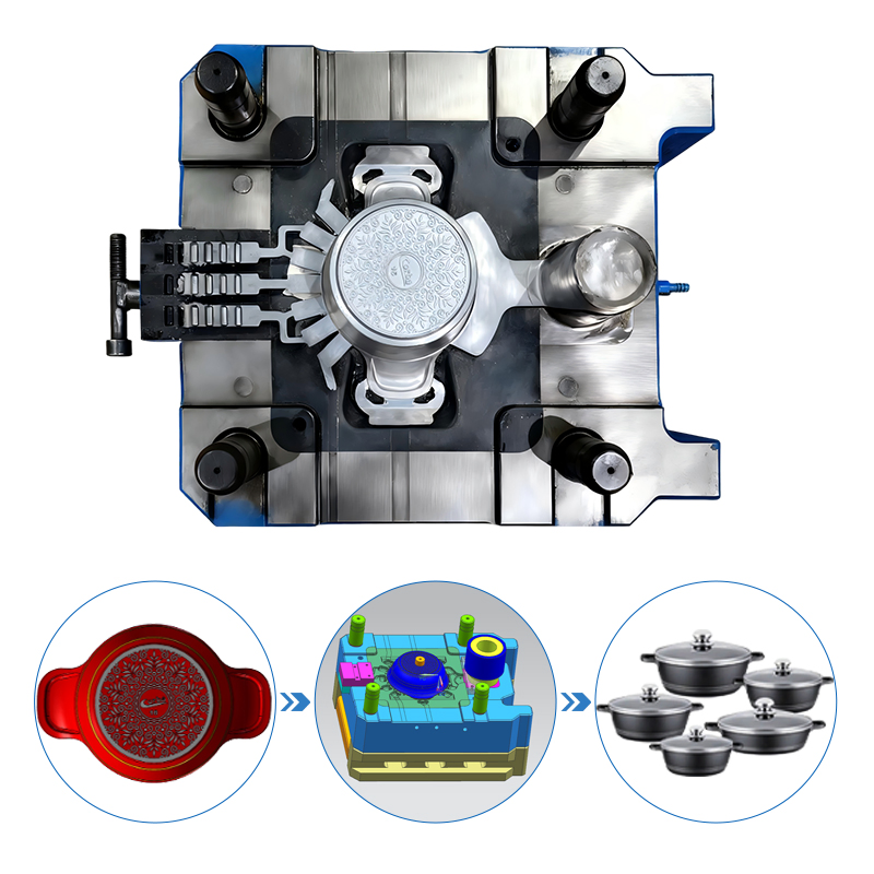 Longhua Customized Die-Casting Metal Mold High-Precision Mould Copper Zinc Magnesium Alloys Aluminum Cookware Pot