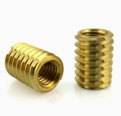 China Customed OEM Mass Production CNC Machined Threaded Insert Nut Brass Insert Nut Screw Inserts