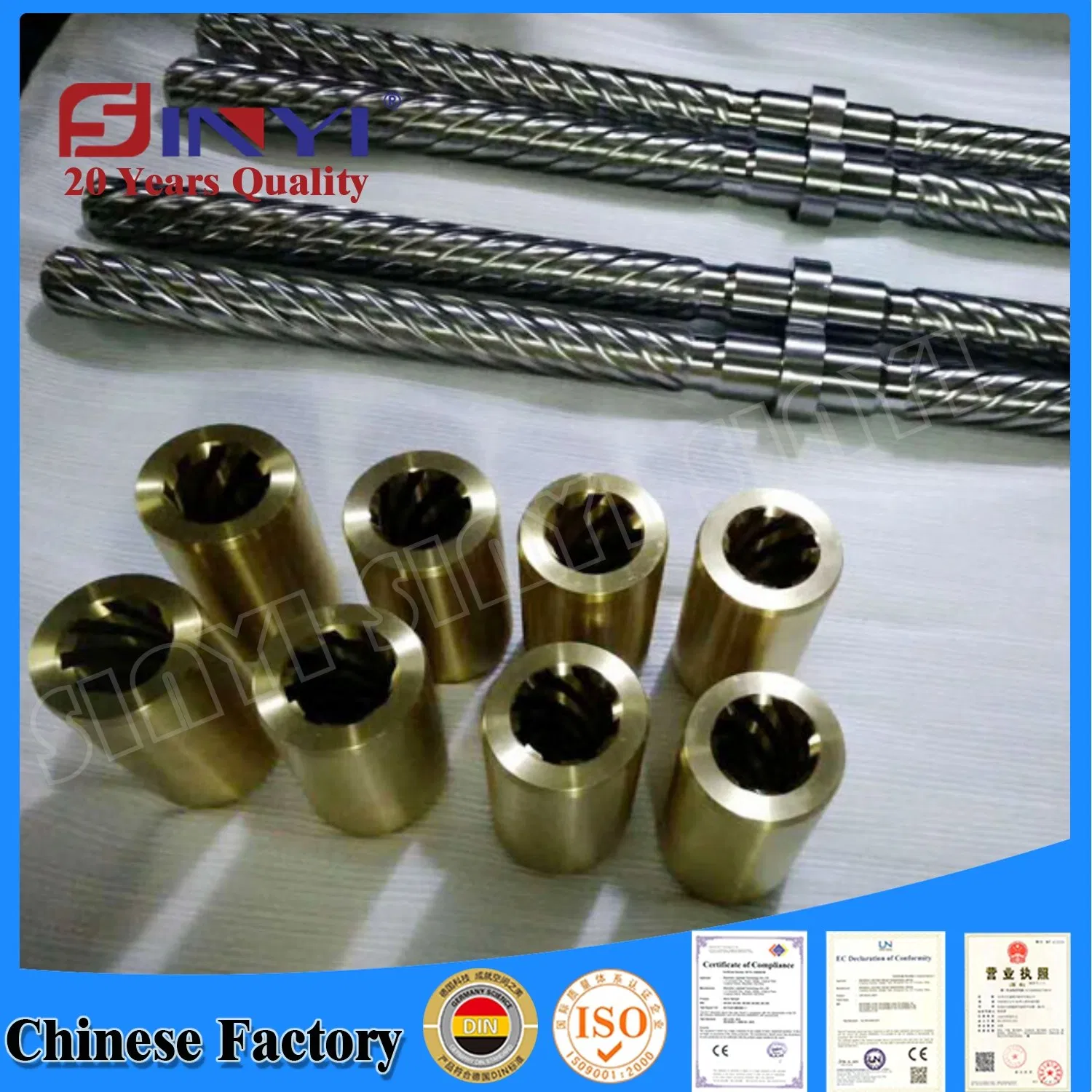 CNC Machined Shaft Wheel Molded-in Blind Threaded Inserts for Plastic, Brass Inserts Screw